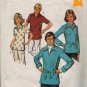 Simplicity 6436 1970s Pullover SHIRT Vintage Sewing Pattern