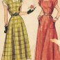 Simplicity 2806 1940s Square Neckline DRESS Vintage Sewing Pattern