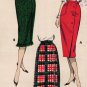 Butterick 8638 50s *UNCUT "One Yard" Slim Wrap SKIRT in Three Styles Vintage Sewing Pattern