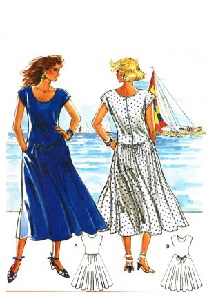 Cap Sleeve Shift Dress #130 РІР‚вЂњ Sewing Patterns | BurdaStyle.com