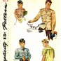 Simplicity 1503 Vintage 40s WWII Era Boys SHIRT Sewing Pattern