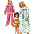 Simplicity 9095 Vintage 70s Baby Doll Pajamas and Nightgown (Pants also) Sewing Pattern Bust 32
