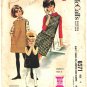 McCall's 6971 Vintage 60s Girls' Helen Lee design Dress or Jumper-Patch Pkt & T-Neck Sewing Pattern