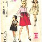 McCall's 8052 Vintage 60s Empire Dress, Sleeveless - Long Sleeves, Ribbon & Lace Trim Sewing Pattern