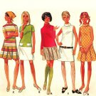 Butterick 4900 Vintage 60s Low Waisted Junior Dress with A-Line Skirt, Roll Collar