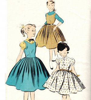 50s pinafore dress
