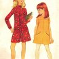 McCall's 9042 Vintage 60s Mod Girls' A Line Pant Dress or Dress Sewing Pattern