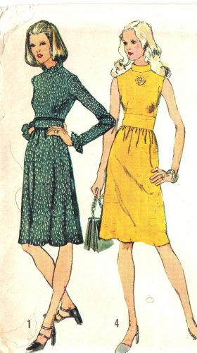 Simplicity 5095 Vintage 70s MAXI DRESS and Short Sewing Pattern