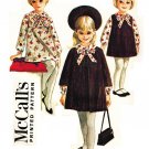 McCall's 7947 UNCUT Vintage 60s Helen Lee design Girl's Dress and Coat Sewing Pattern size 6X
