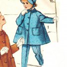 Simplicity 3654 60s Darling Girl's COAT, PANTS & HAT Vintage Sewing Pattern
