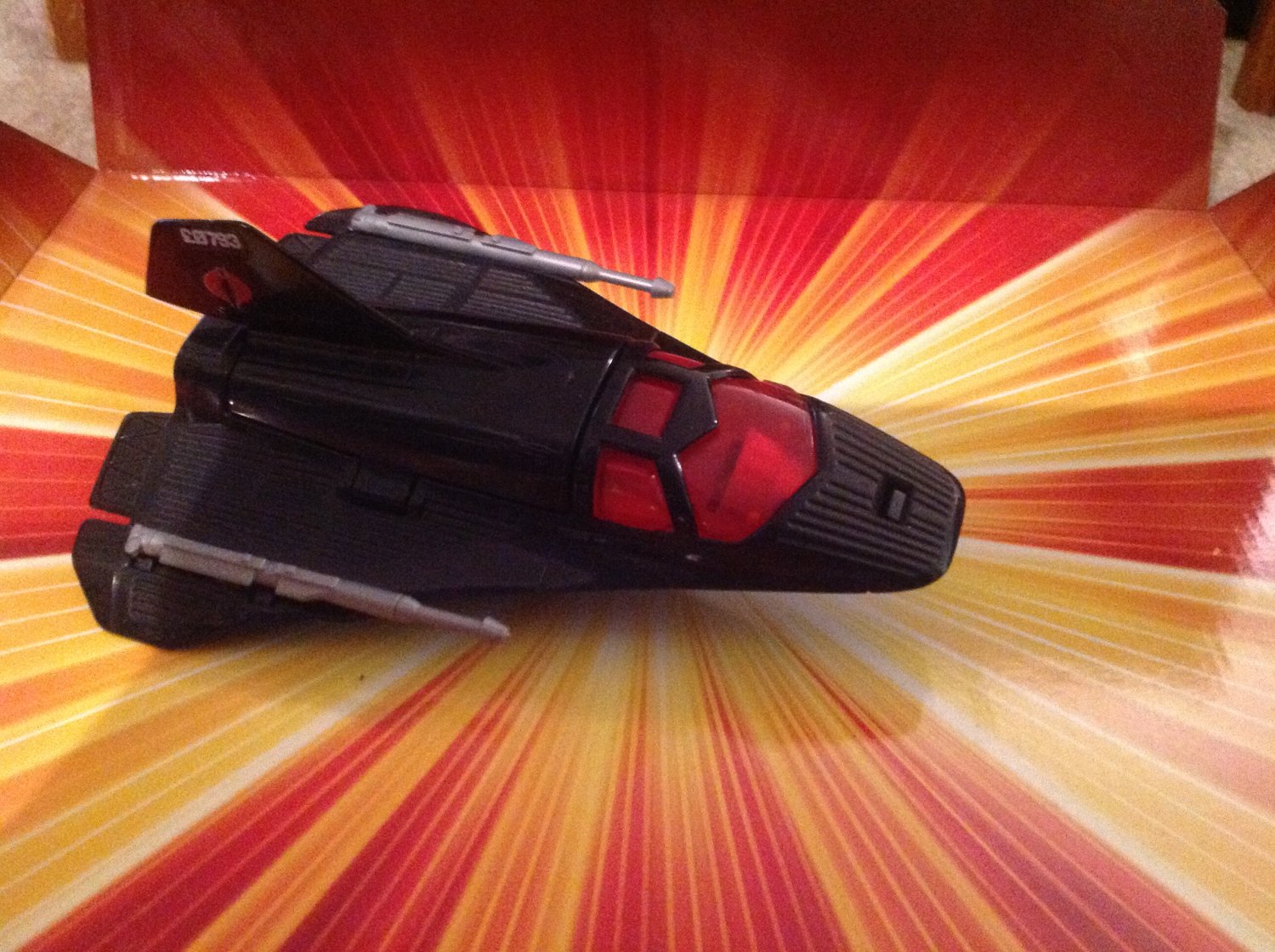 gi joe movie 3.75 echo vehicle night raven with air viper