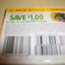 10 - $1/1 12 pk Activia