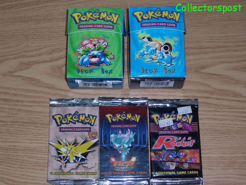 BLASTOISE and VENUSAUR Deck box with 3 boosters bundle