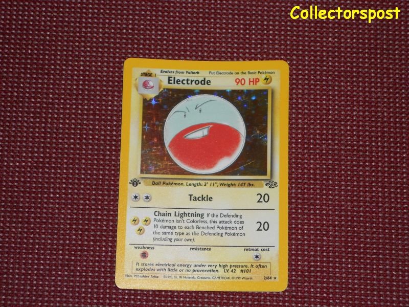 Pokemon Jungle Set 1st Edition Electrode Holo 9653