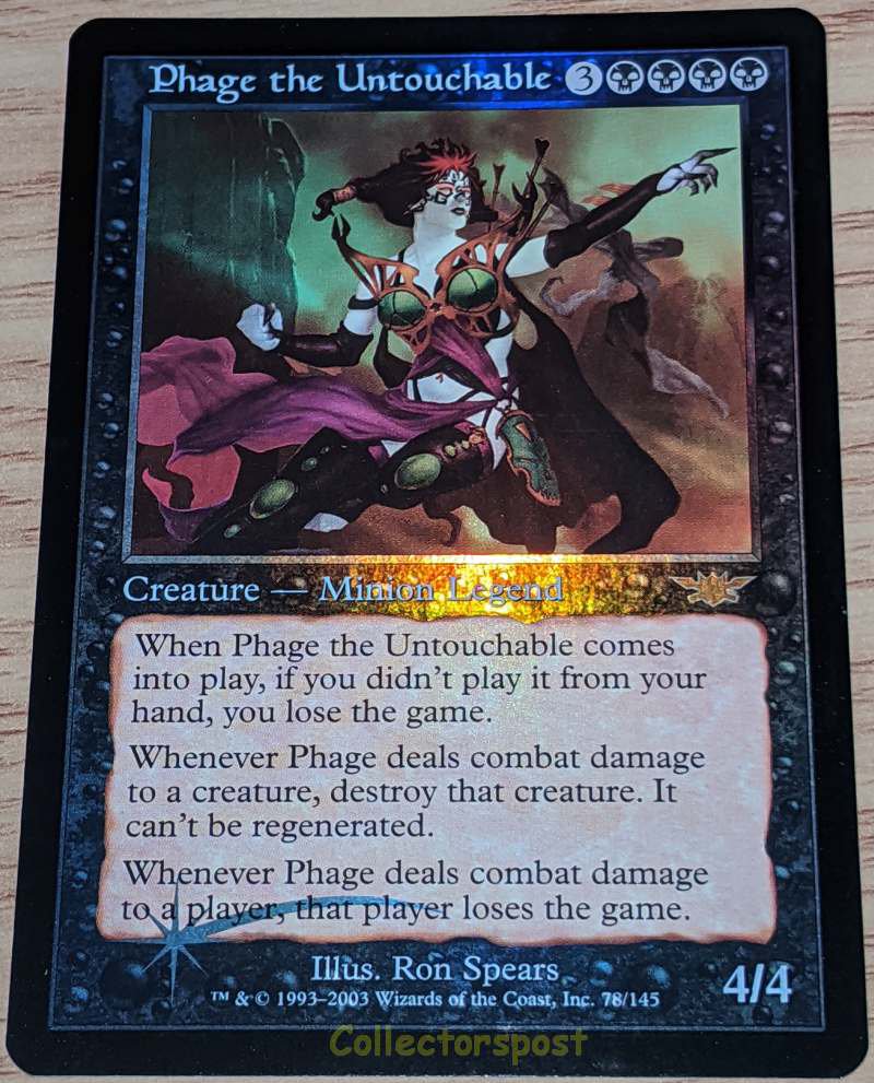 Foil Phage the Untouchable Legions Magic The Gathering