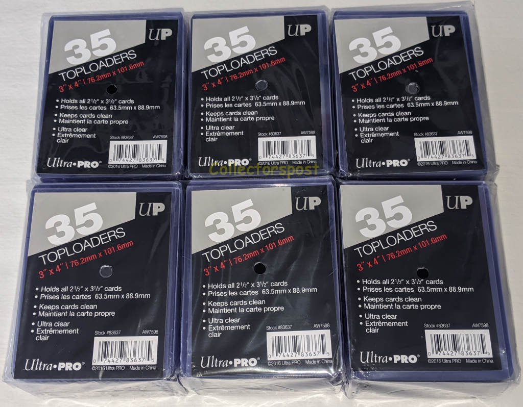 Ultra Pro 3" x 4" Toploaders 35 ct (6 packs)