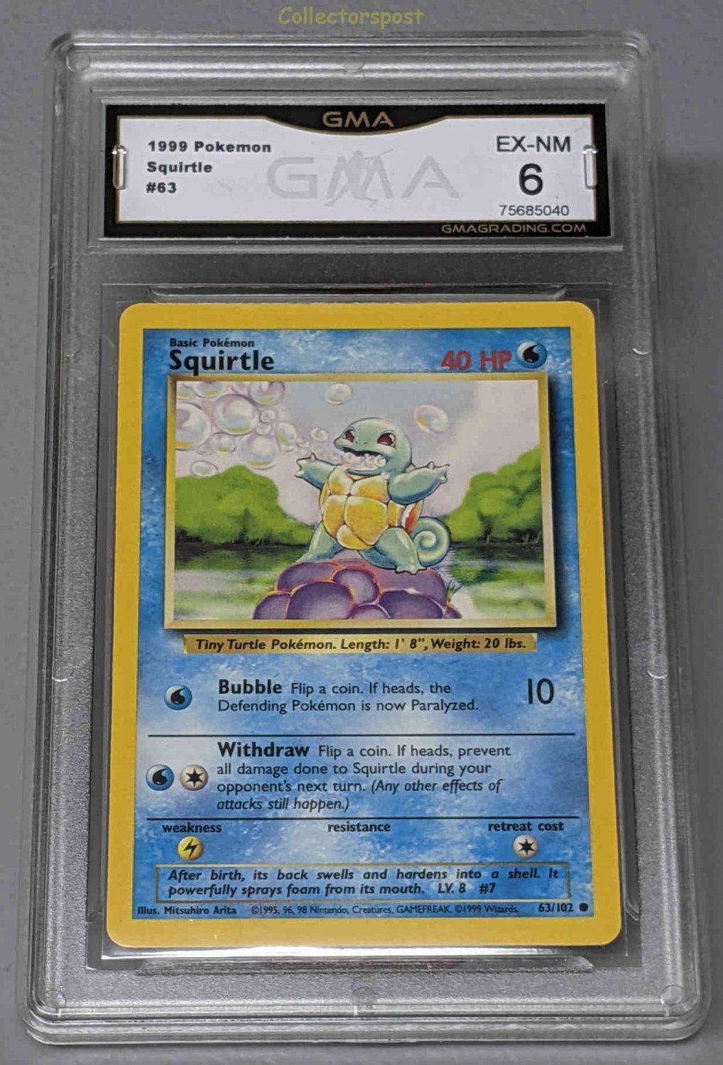 Pokemon Base Set Unlimited Squirtle 63/102