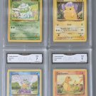 Pokemon Base Set Unlimited Pikachu, Charmander, Bulbasaur, Squirtle Pokemon Base Set Unlimited Pikachu, Charmander, Bulbasaur, Squirtle