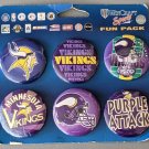 NFL Minnesota Vikings Six pack buttons NFL Minnesota Vikings Six pack buttons