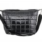 Nylon Quilted Crossbody Shoulder Bag WCYD0013 Black/ Red / Silver