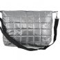 Nylon Quilted Crossbody Shoulder Bag WCYD0013 Black/ Red / Silver