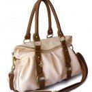 Ladies Faux Leather Handbag Shoulderbag KD1106 Black / Beige / Pink