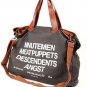 Ladies Canvas Tote Shopper WCYD0046 Black / Beige