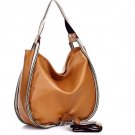 Faux Leather Ladies Handbag Totes Hobo WCYD0140 Brown / Red