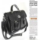 Faux Leather Messenger Shoulder bag WCYT0010 Black / Brown
