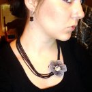 Black Necklace/Earring Set