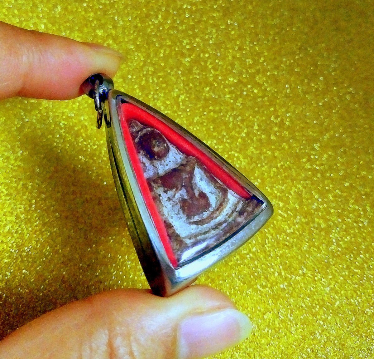 Phra Somdej Toh Buddha Red Yant Talisman Thai Amulet Protection Charm Benjapakee