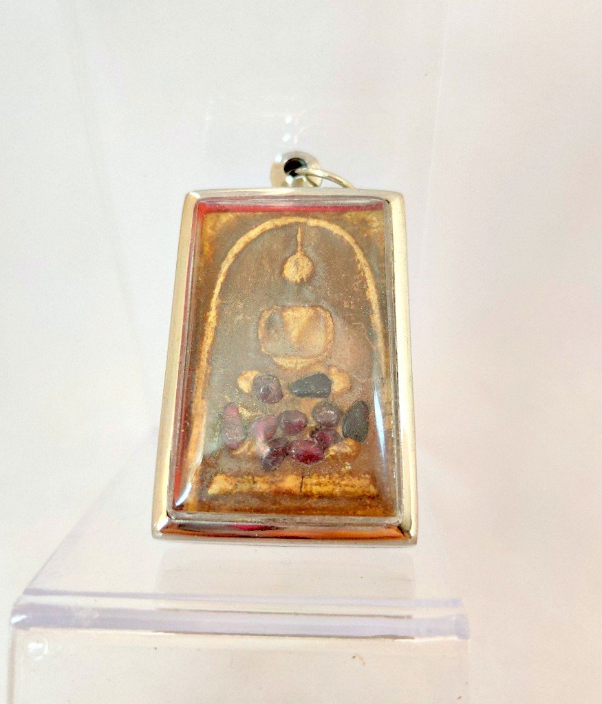 090 Thai Buddha Amulet Phra Pendant Talisman Powerful LP Somdej Wat Rakhang Rare