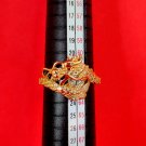 R015 Adjustable Ring Thai Buddha Amulet Phra Talisman Powerful Dragon Naka Merit