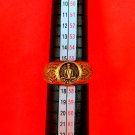 R042 Ring Thai Buddha Amulet Phra Talisman Powerful Wealth LP Derm Charm Holy AJ