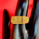 R070 Ring Thai Buddha Amulet Phra Talisman Powerful Magic Wealth LP Ruay Rare AJ