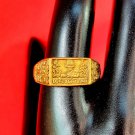 R071 Ring Thai Buddha Amulet Phra Talisman Powerful Magic Wealth LP Ruay Charm