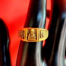 R076 Ring Thai Buddha Amulet Phra Talisman Powerful Magic Wealth LP Ngern Charm