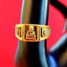 R087 Ring Thai Buddha Amulet Phra Talisman Powerful Wealth LP Ngren Bangklan Old