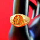 R088 Ring Thai Buddha Amulet Phra Talisman Powerful Wealth LP Ai Khai Kuman Holy