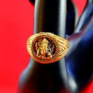 R089 Ring Thai Buddha Amulet Phra Talisman Powerful Wealth LP Ganesh Kanesha Old
