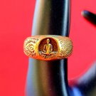 R100 Ring Thai Buddha Amulet Phra Talisman Powerful Wealth LP Derm Monk Merit AJ