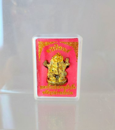 G074 Gift Box Thai Buddha Amulet Phra Talisman Powerful LP Ganesha Ganesh Charm