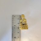 B001 Brass Thai Buddha Amulet Talisman Powerful Wealth LP Tuad Chang Hai Charm