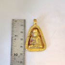 B003 Brass Thai Buddha Amulet Talisman Powerful Wealth LP Ngern Bang Klan Luck