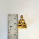 B008 Brass Thai Buddha Amulet Talisman Powerful Wealth Phra LP Mhun Magic Merit