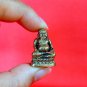 B010 Brass Thai Buddha Amulet Talisman Powerful Wealth Phra LP Happy Buddhist
