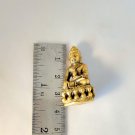 B013 Brass Thai Buddha Amulet Talisman Powerful Wealth Phra LP Kring Merit Holy