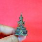 B016 Brass Thai Buddha Amulet Talisman Powerful Wealth Phra LP Buddhist Siam AJ