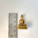 B026 Brass Thai Buddha Amulet Talisman Powerful Wealth Phra LP Magic Wat Merit