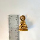 B033 Brass Thai Buddha Amulet Talisman Powerful Wealth Phra LP Merit Magical AJ